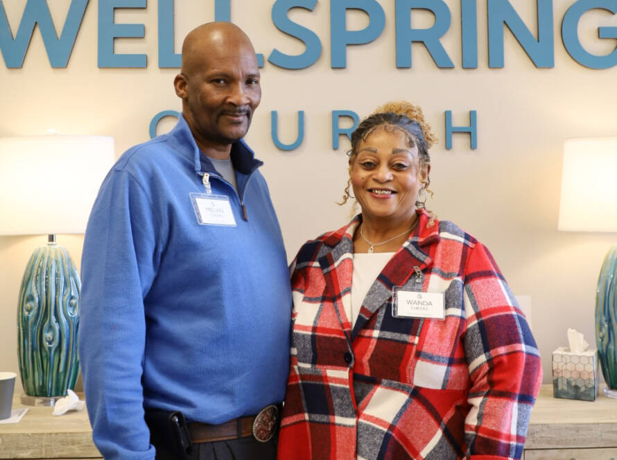 Happy couple at Wellspring Church