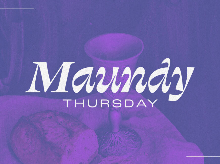 Maundy Thursday bread and chalice image.
